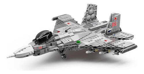 Juego De Bloques De Construcción Del Modelo Del Caza Sukhoi