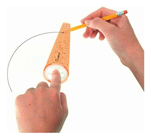 Hand2mind Compás Safe-t Para Matemáticas Infantil,