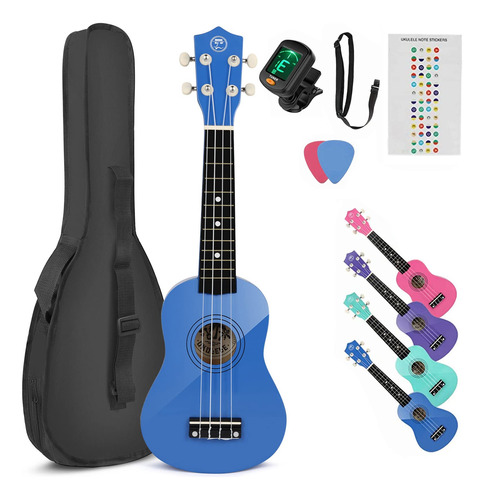 Mustar Ukelele Soprano Para Nios, Ukelele De Guitarra Pequeo