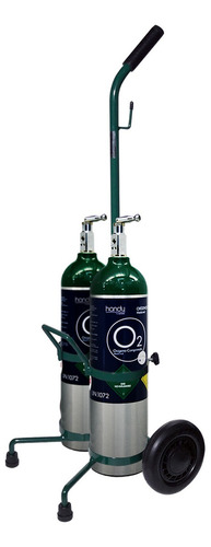 Carro Porta Tanque De Oxigeno Doble Ajustable Cox3 Handy