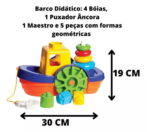 Brinquedo De Montar Encaixar Infantil Crianças 1 ano 2 anos 3 anos 4 anos 5  anos Didático Pedagógico Interativo