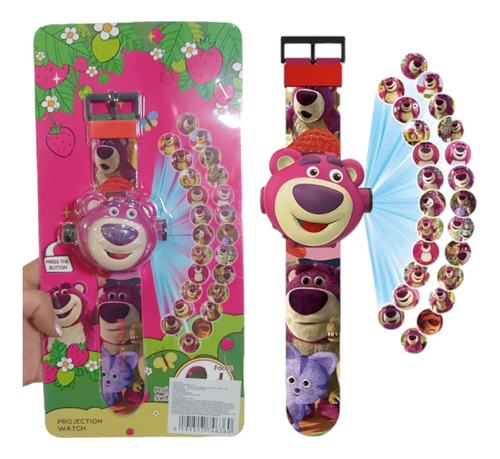 Reloj Proyector Lotso Toy Story 24 Imágenes Juguete Niños 
