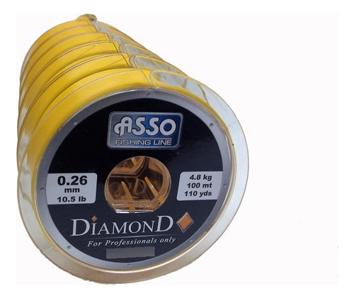 Nylon Asso Oro Diamond Nylon Para Cirugía Veterinaria 0.35mm