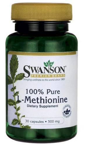 L- Methionine Antioxidante 500mg 30cap Swanson Sabor no aplica