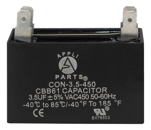 Condensador Ventilador 3.5 Mfd Microfaradio Uf 450 Vca 4