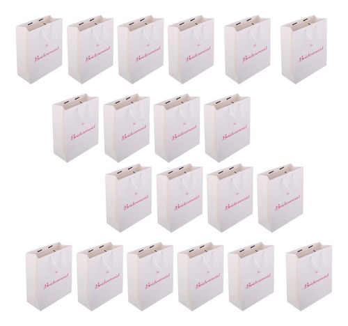 Paquete De 20 Bolsas Grandes De Papel Para The Bridesmaid