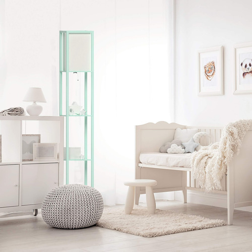 Luminária De Chão Simple Designs Lf1014-aqu Etagere Organize