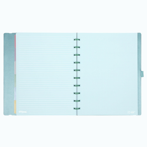 Imagem 2 de 2 de Caderno Sys Flex Coleção Metallic Verde - Grande - Ótima