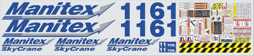 Kit De Calcomanías Manitex 1161