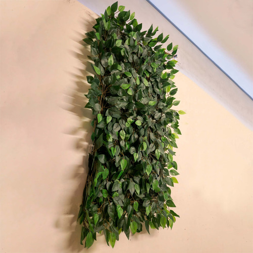 Jardim Vertical Artificial Premium Ficus Realista 100x50cm
