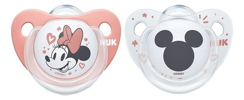 Pack De 2 Chupetes De Silicona Etapa 1 Mickey Mouse Nuk