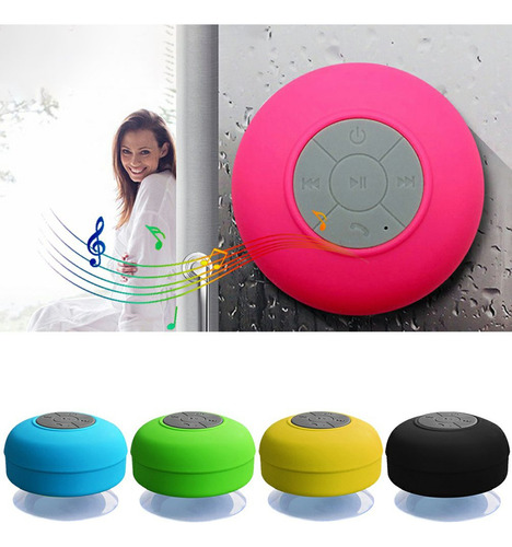Bocina Bluetooth Impermeable Para La Ducha Con Ventosa