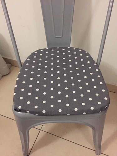 Almohadones Silla Tolix En Tela 6 Unid. Innova Casa