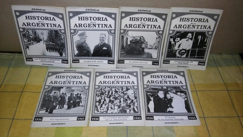 14 Libros Historia Argentina 1930/1943 ( Cronica. Hyspameric