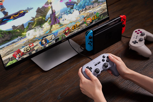 Controlador Con Cable 8bitdo Pro 2 Para Switch, Windows Y Má