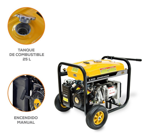 Ggenerador Eléctrico Evans Gasolina 5500w 1f Thunder 11hp