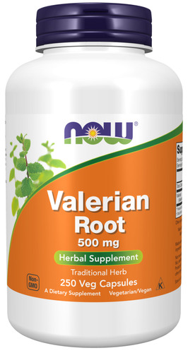 Suplemento en cápsula NOW  Valerian Root en pote 250 un