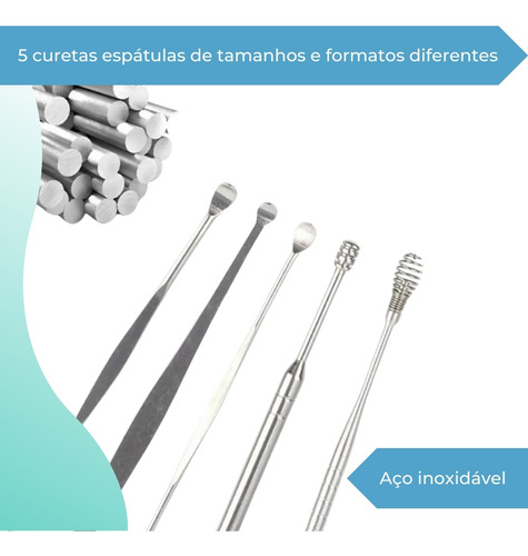 Cotonete Fácil Removedor Limpeza Cera De Ouvido Orelha Safe
