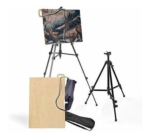  Artist Easel Display Stand With Foldable Wooden Artboa...