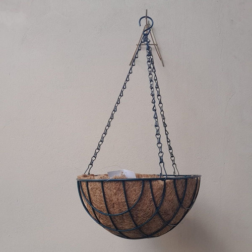 Vaso De Coco Suspenso Redondo Vertical Orquídea Ornamentais