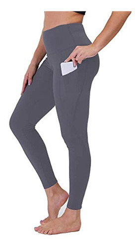 Pantalones De Yoga De Cintura Alta Con Bolsillos Para Mujere