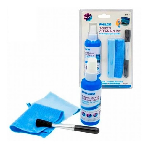 Kit Set Liquido Limpiador 4 En 1 Pantallas Notebook Lcd Pc