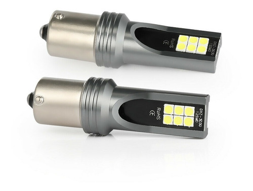 (2) Focos 1156 Led 12 Smd Reversa Freno Xenón 6k 1093 1129