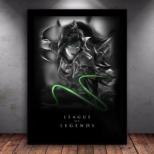 Quadro Poster Vayne League Of Legends Lol Moldura E Vidro A3