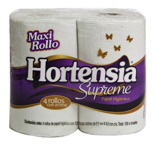 Colchón Papel Higiénico Hortensia Supreme Maxirollo 24 Pzs