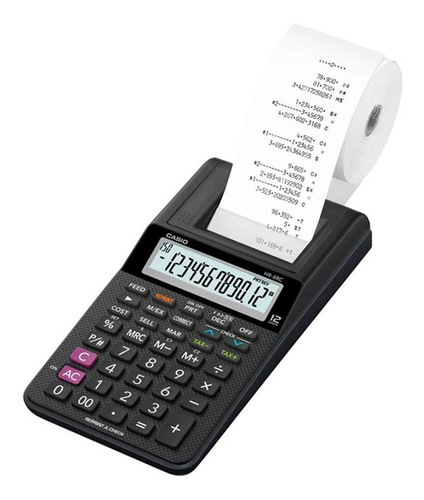 Calculadora Casio Hr-8tm-bk Con Impresora - Districomp