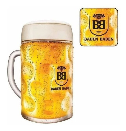 Caneca De Vidro Cerveja Chopp  Baden Baden 500ml