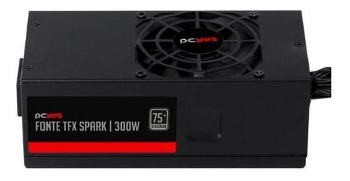 Fonte Gab Slim Tfx 300w Real Spark 75+ Pfc Ativo Pcyes