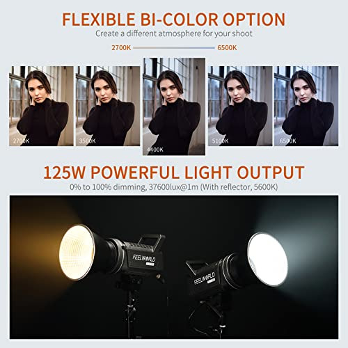 Lámpara De Estudio De Vídeo Feelworld Fl125b De 125 W Con 27