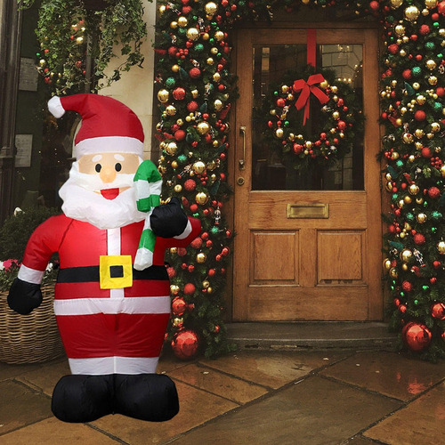 A Inflable Papá Noel Toys Luminoso Decoración Muñeca 120cm