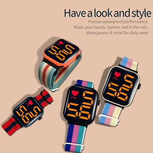Light Color: Moderno Reloj Deportivo Led Y1 Para Niños