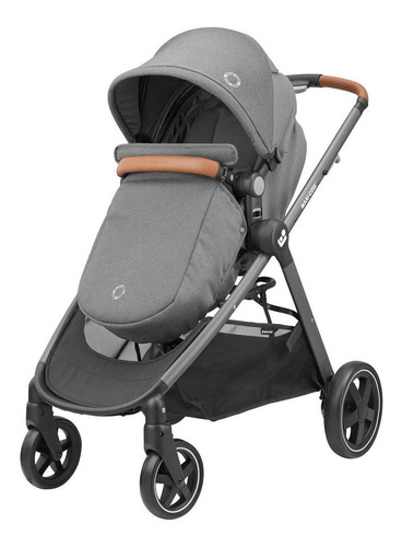 Carrinho De Bebê De Paseio Travel System Maxi-cosi Adorra Cinza Com Chassi De Cor Preto