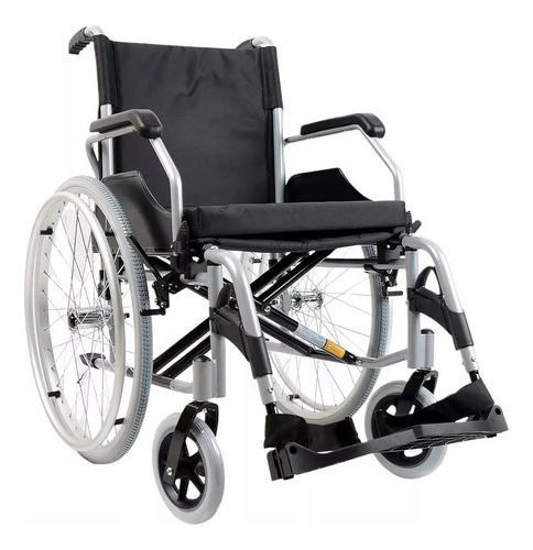 Cadeira De Rodas Aluminio Dobrável 120 Kg 44cm D600 Dellamed