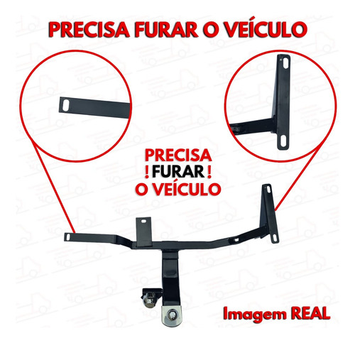 Engate Rabicho P/ 500kg Novo Fiat Uno 2011 Até 2020 2021
