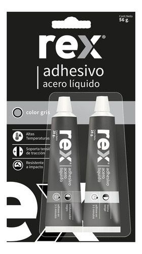 Acero Líquido Rex Gris 56g