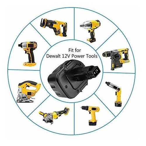 Ah Para Dewalt 5 Bateria Xrp Dw Dc Premium Reemplazo Ni Mh