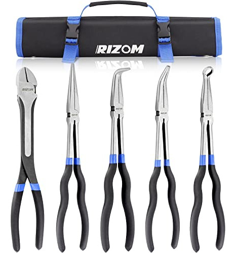 Rizom 5-piece 11 Inch Long Needle Nose Pliers Set, Extra Lon