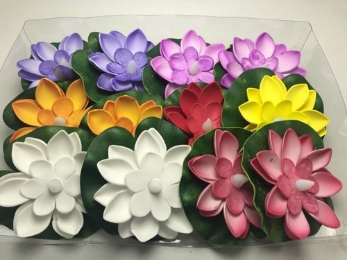12 Flor De Loto Luz Led Pileta Piscinas Fiesta 15 Casamiento