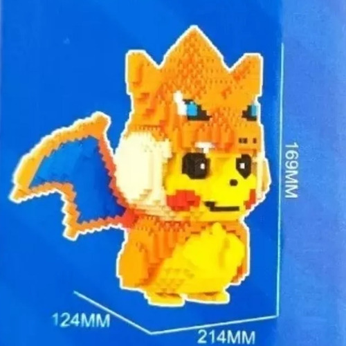 Pikachu Charizard Armable, Bloques, Pokemon