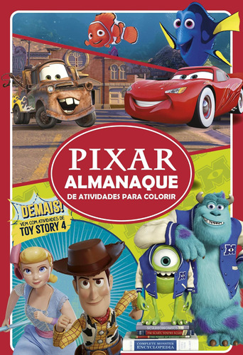 Disney Pixar Almanaque de Atividades para Colorir, de On Line a. Editora IBC - Instituto Brasileiro de Cultura Ltda, capa mole em português, 2022