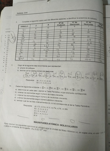 Química. Material De Estudio Y Ejercitación Ciclo Básico Com (Usado)