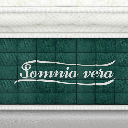 Colchón Individual Pillow Top De Resortes Somnia Vera 26 Cm