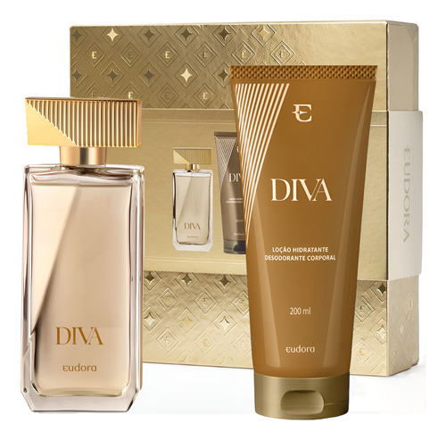 Eudora Diva Deo Colônia 100ml E Loção Corporal. Feminino Para Presente Volume Da Unidade 100 Fl Oz