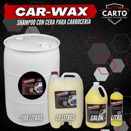 Carto Shampoo Para Carrocerias Alta Espuma Y Cera De 20 Lts