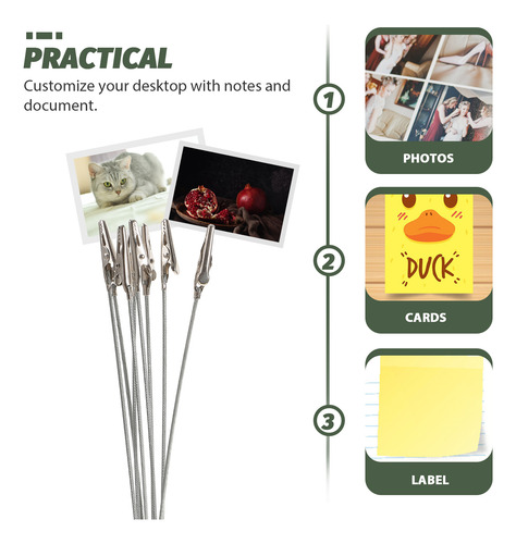 Soporte Para Fotos Estilo Árbol Con 8 Ramas, Clip Para Notas