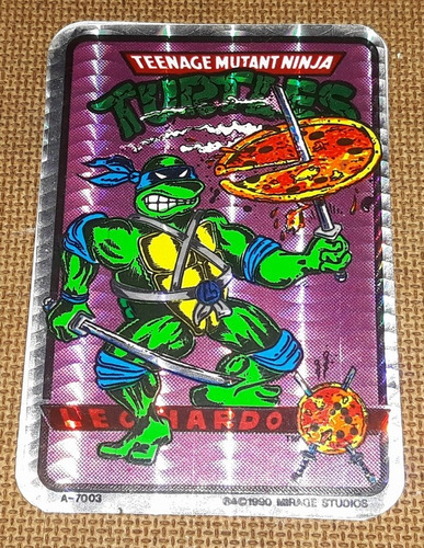Adesivo Tartarugas Ninja Importado De 1990 - Leonardo (Usado)